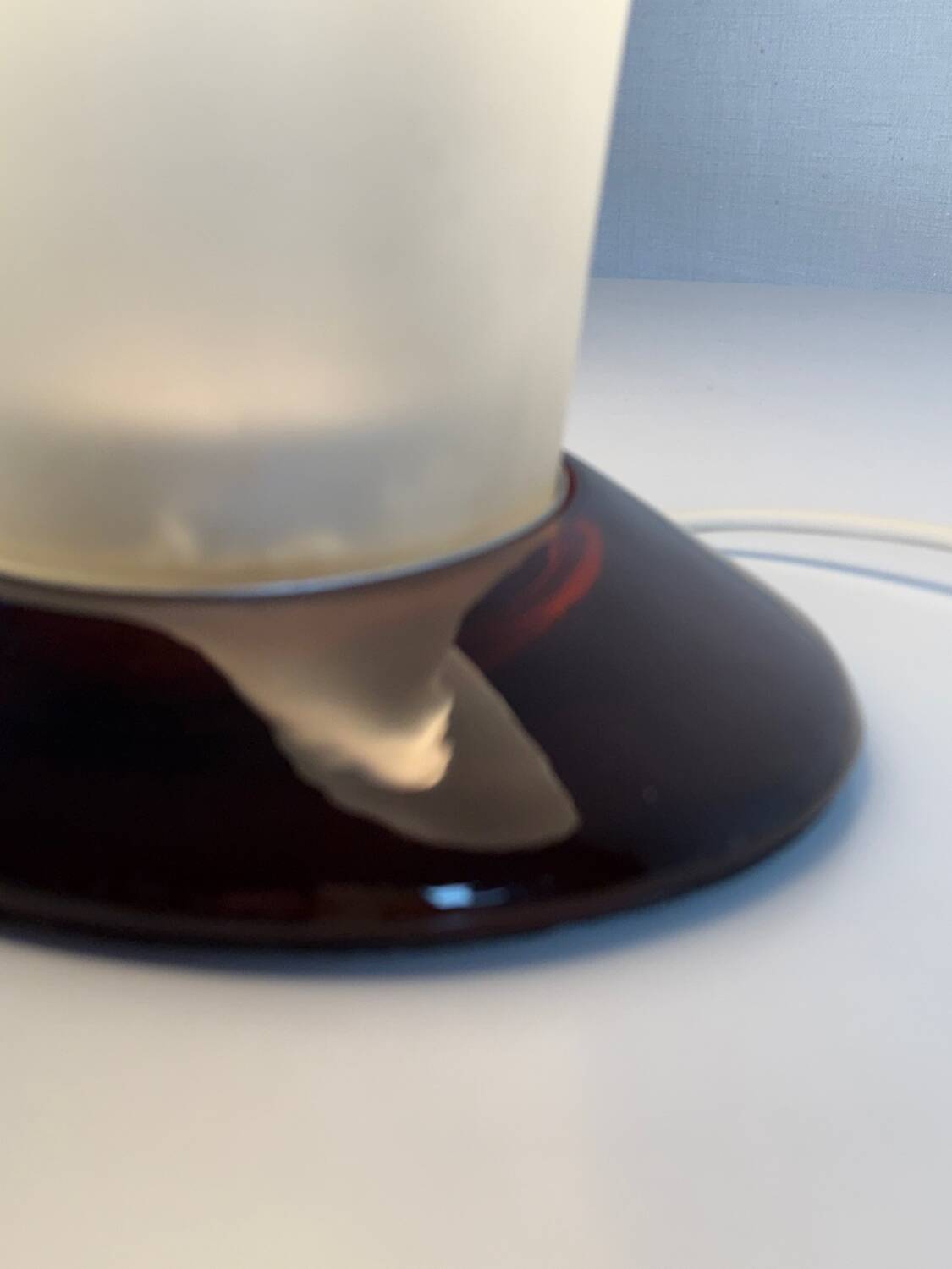 Murano glass table lamp attributed to Mazzega - vintage - 1980s.