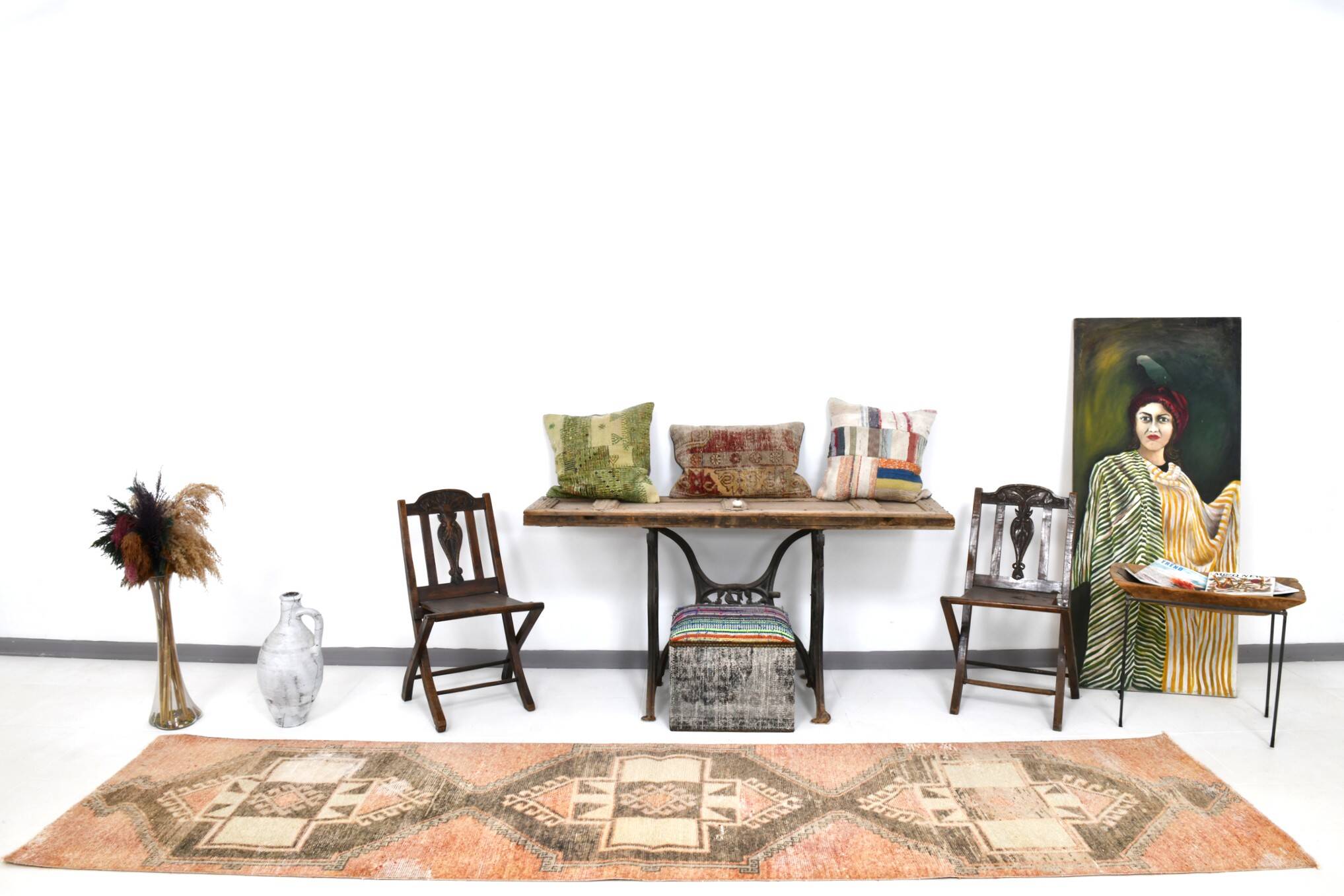 58s Vintage Runner Rug 86x370Cm SK 21830