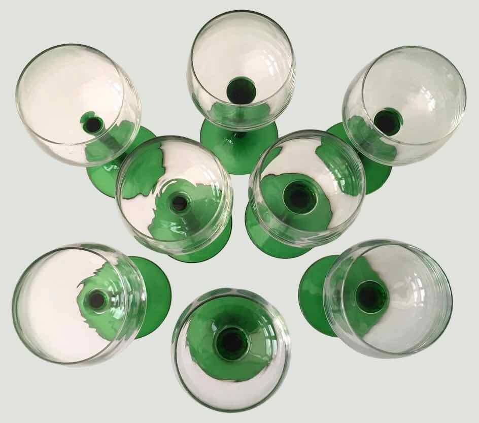 Set de 8 verres à vin d’Alsace