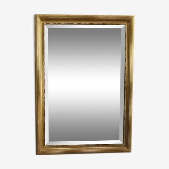 Miroir rectangulaire en bois doré – début XXe