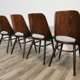 Dining Chairs by Radomir Hoffman for Ton, 1950s, Set of 4