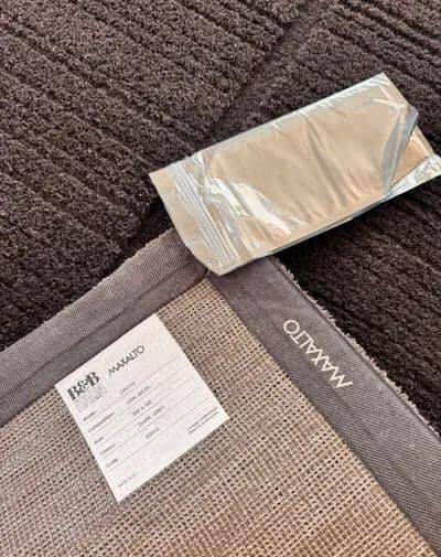 B&b italia corner sofa “ray” + b&b italia/maxalto “cratis” carpet