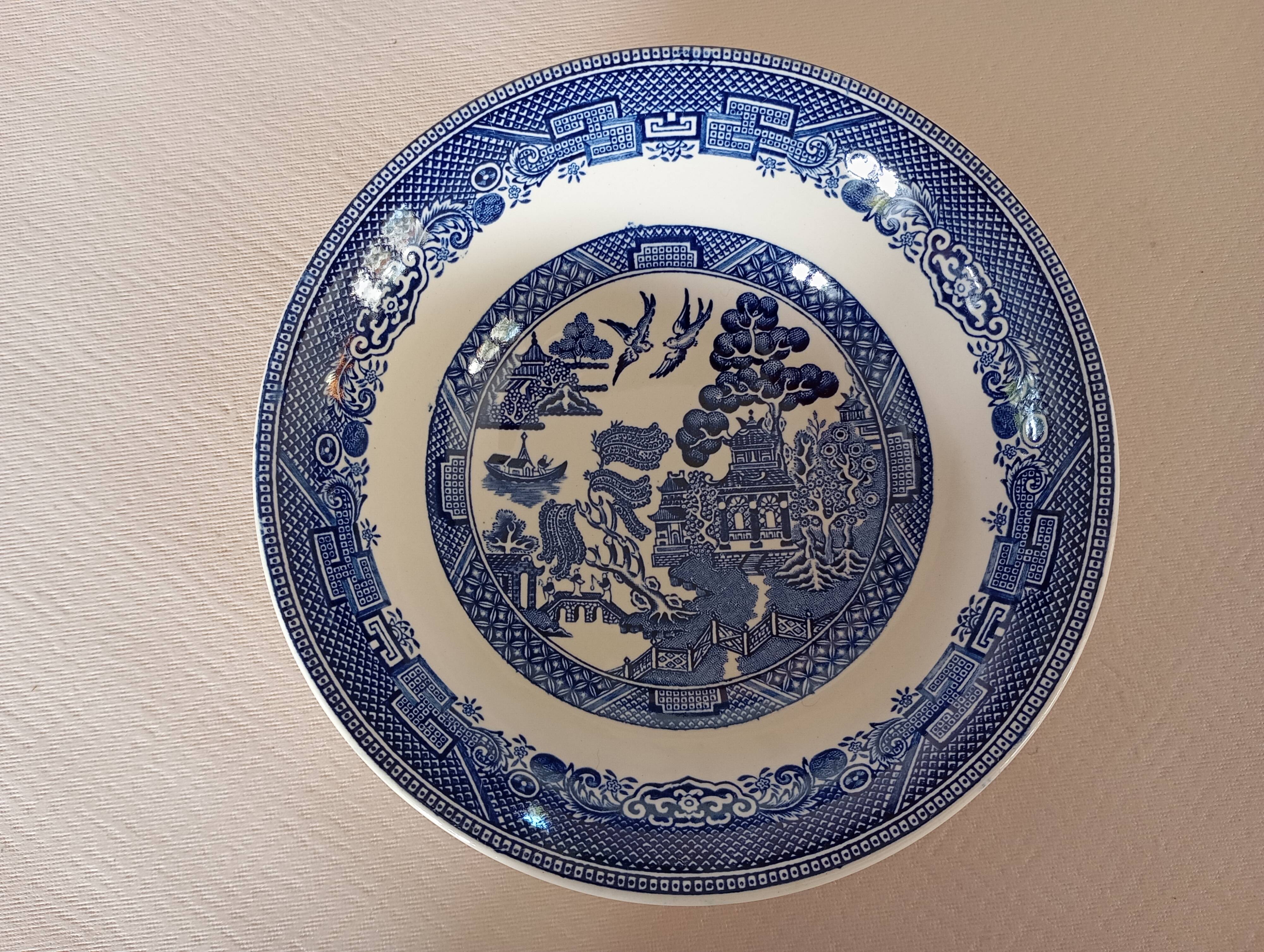 5 English bowls "Willow" Johnson Brothers