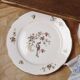 Set of 6 flat plates, Condé de Digoin Sarreguemines model.