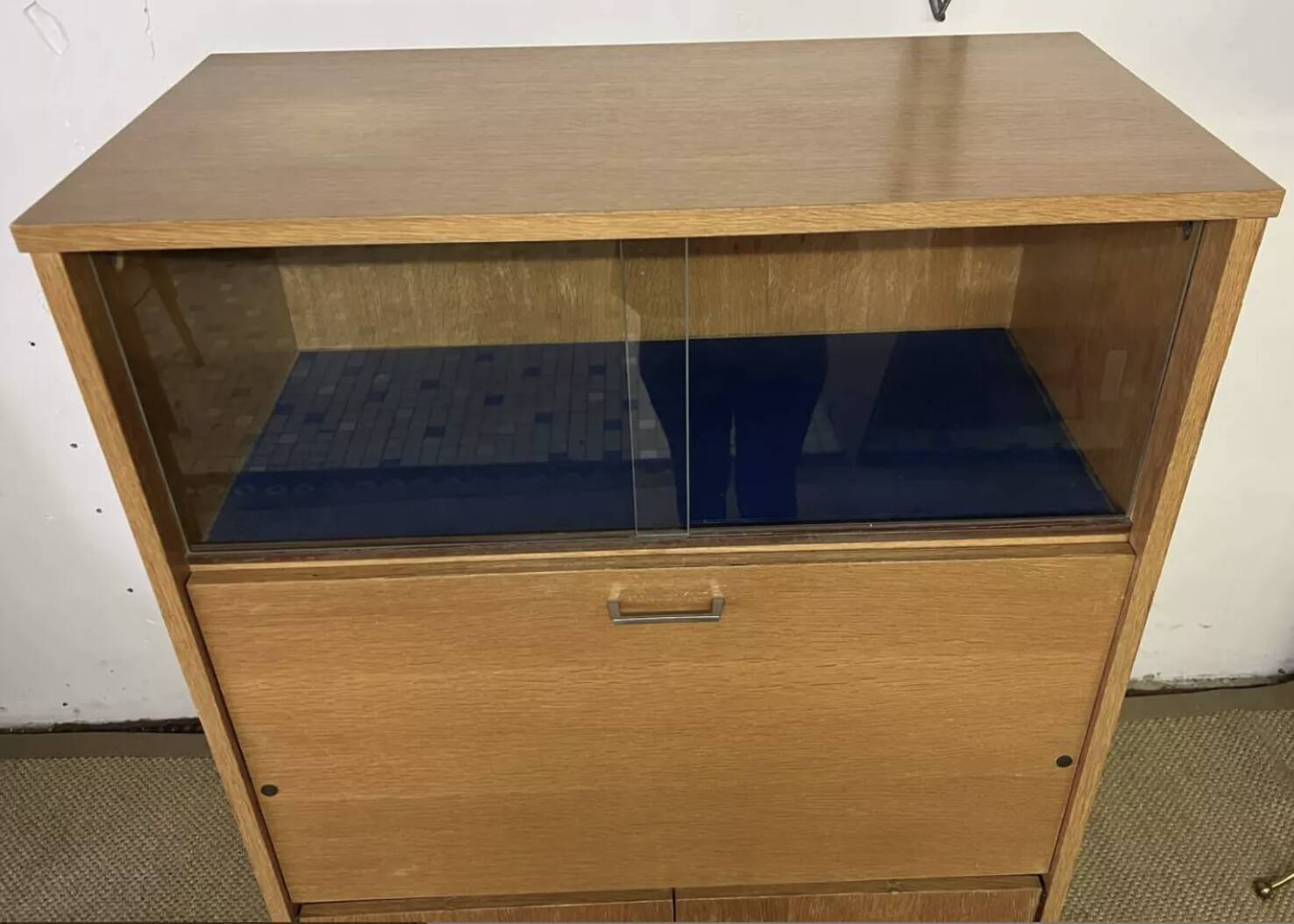 Small vintage secretary cabinet