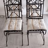 Contemporary wrought iron chairs