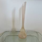 Pale pink opaline soliflore vase, 60s-70s