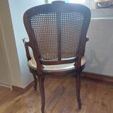 Louis XV style caned armchair