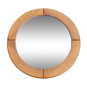 Miroir en orme brutaliste