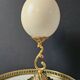 Ostrich Egg, Brass Base (20th Century) H: 29 cm