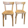 Pair of bistro chairs signed Baumann 1950