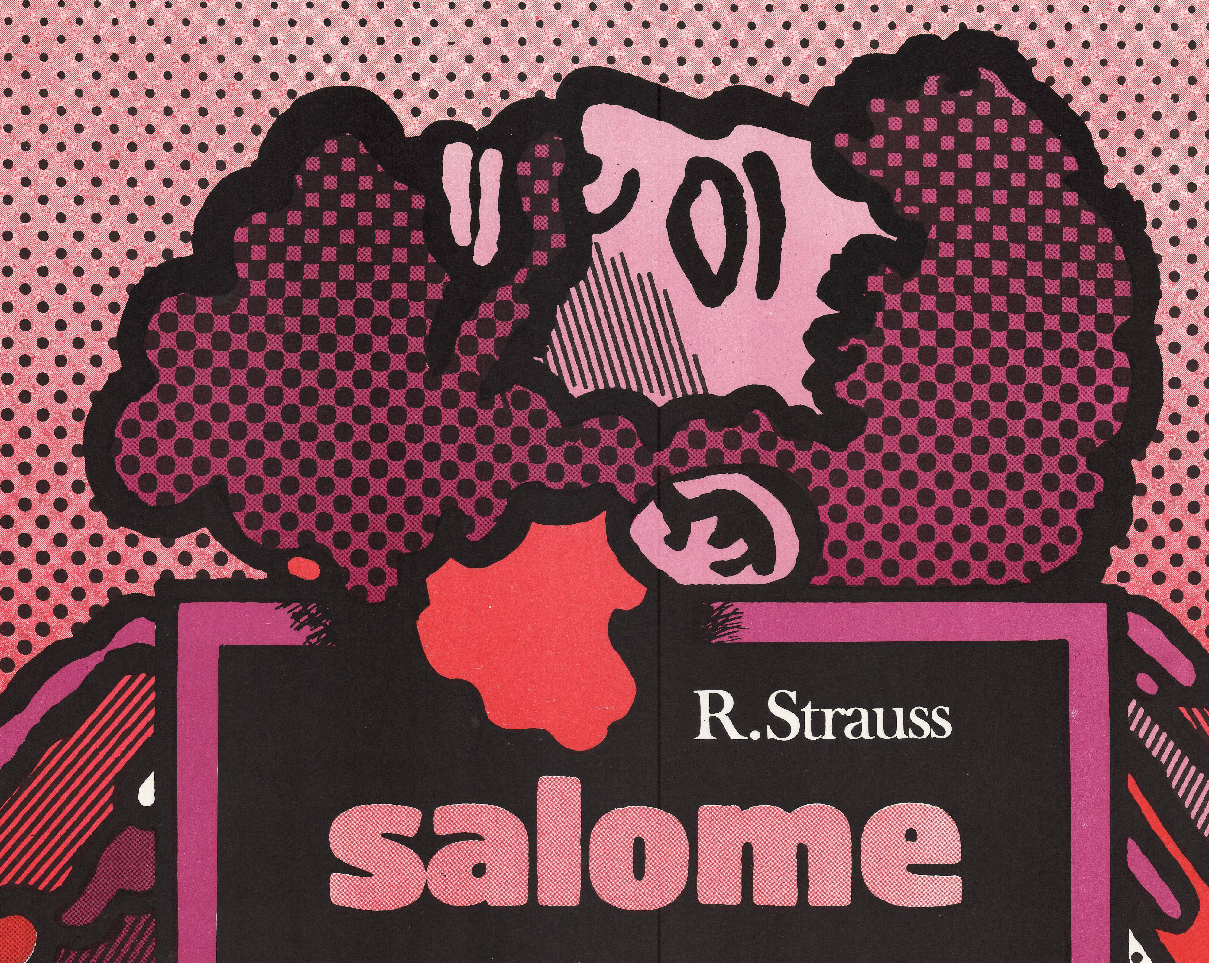 Salome opera Polish poster by Marek Mosiński, 1970s
