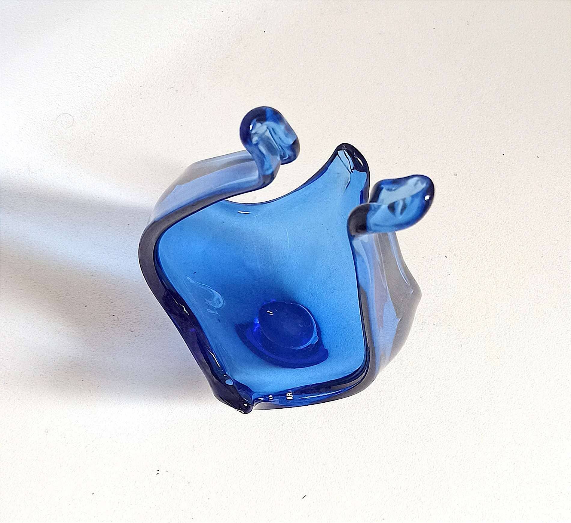 Viartec basket blue Colbat 70s Height 29.4 cm