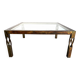 Vintage steel coffee table, 1980s