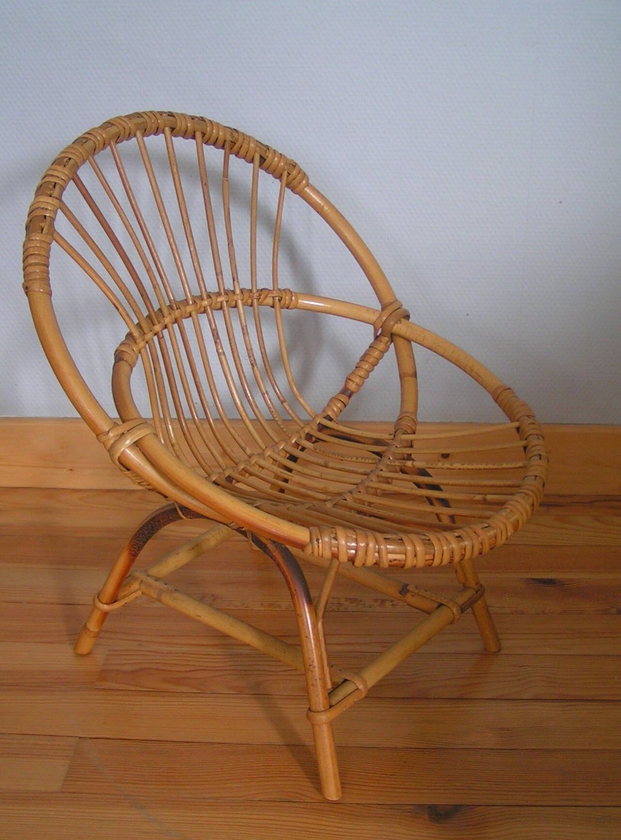 Child rattan chair
