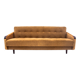 Midcentury modern yellow fabric bouclé sofa, Denmark, 1960s. After restoration.