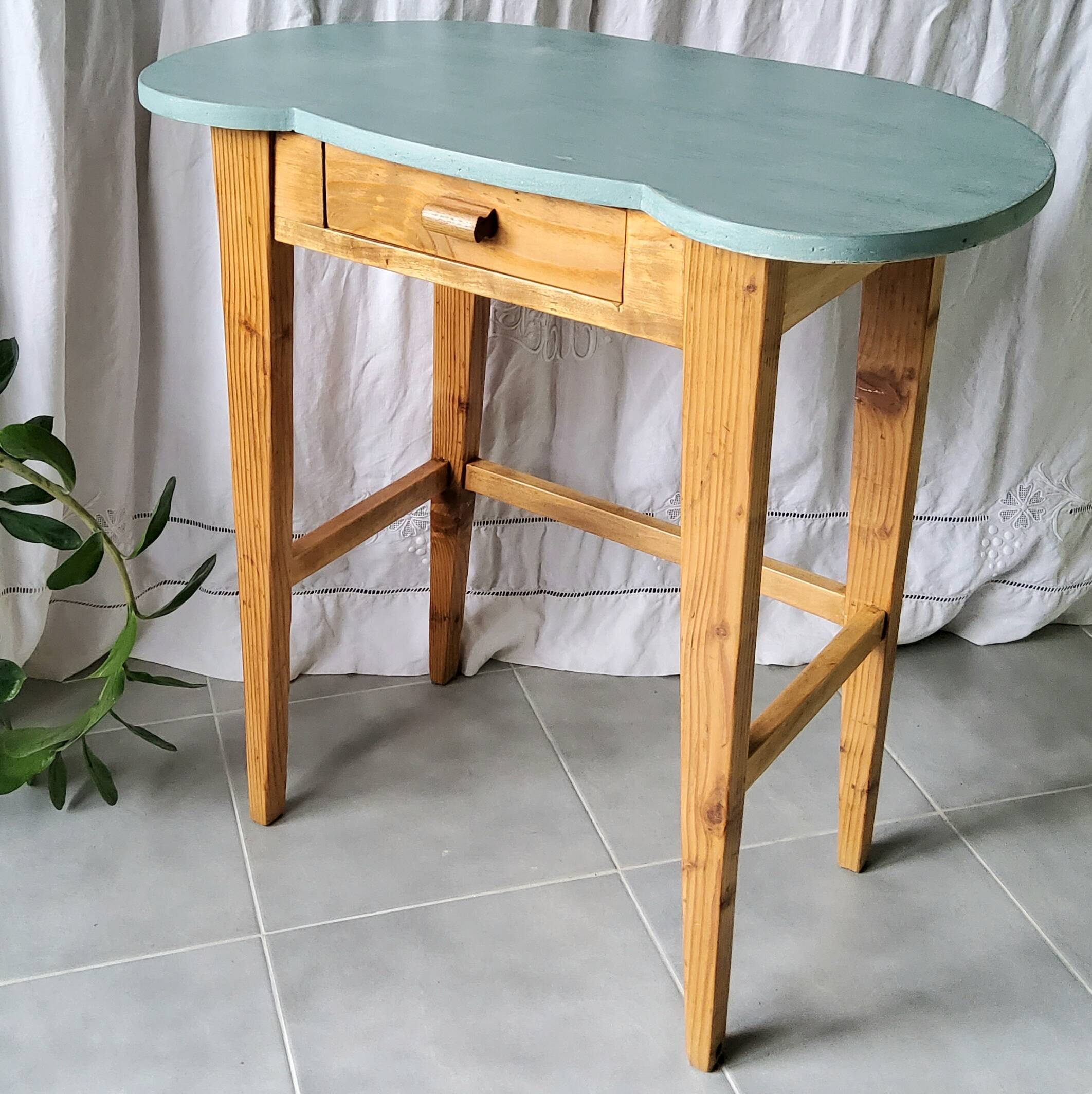 Table, patinated desk