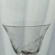 Set of 6 engraved glass stemware glasses