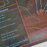 Pedagogical map MDI, 1964, reversible, "The Garonne and its tributaries", "The Loire and its tributaries"