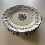 Assiettes à dessert en faïence anglaise