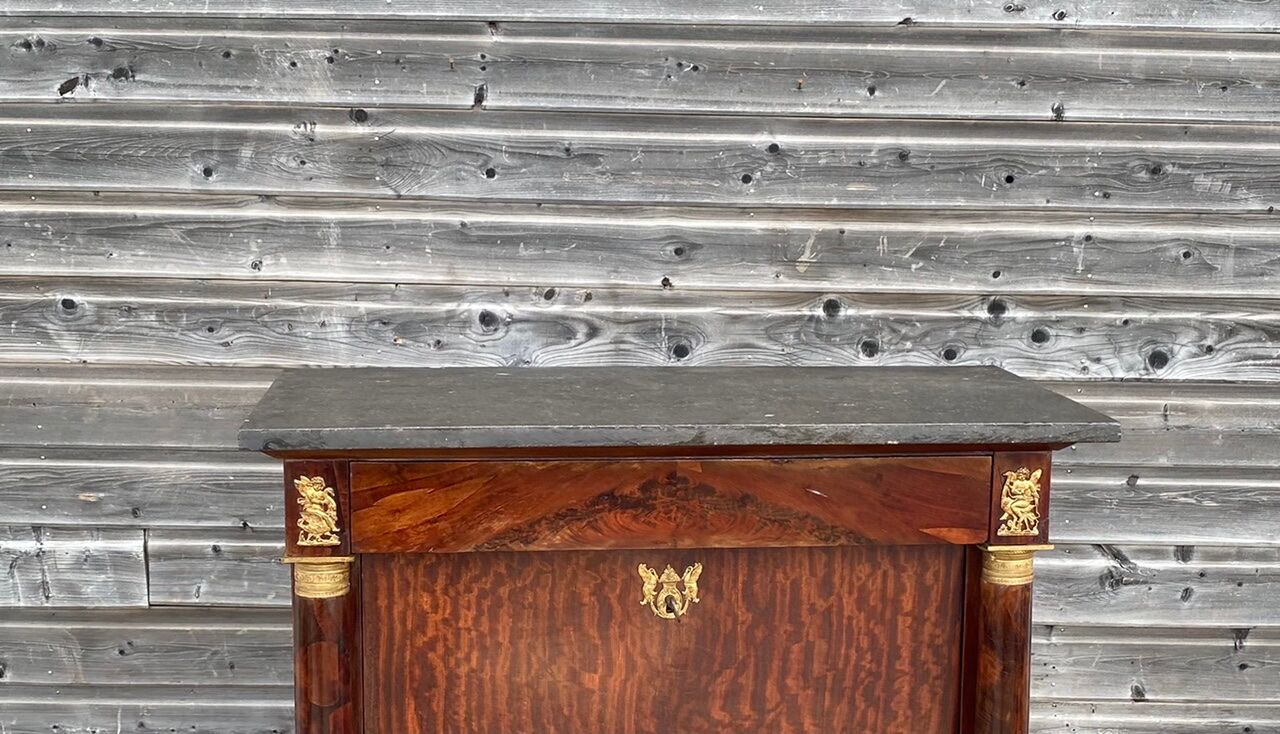 Mahogany secretary of the empire period xix century