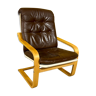 Vintage Scandinavian bentwood armchair 1970s