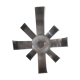 Applique fleur de Michel Boyer pour Oxam années 70