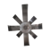 Applique fleur de Michel Boyer pour Oxam années 70