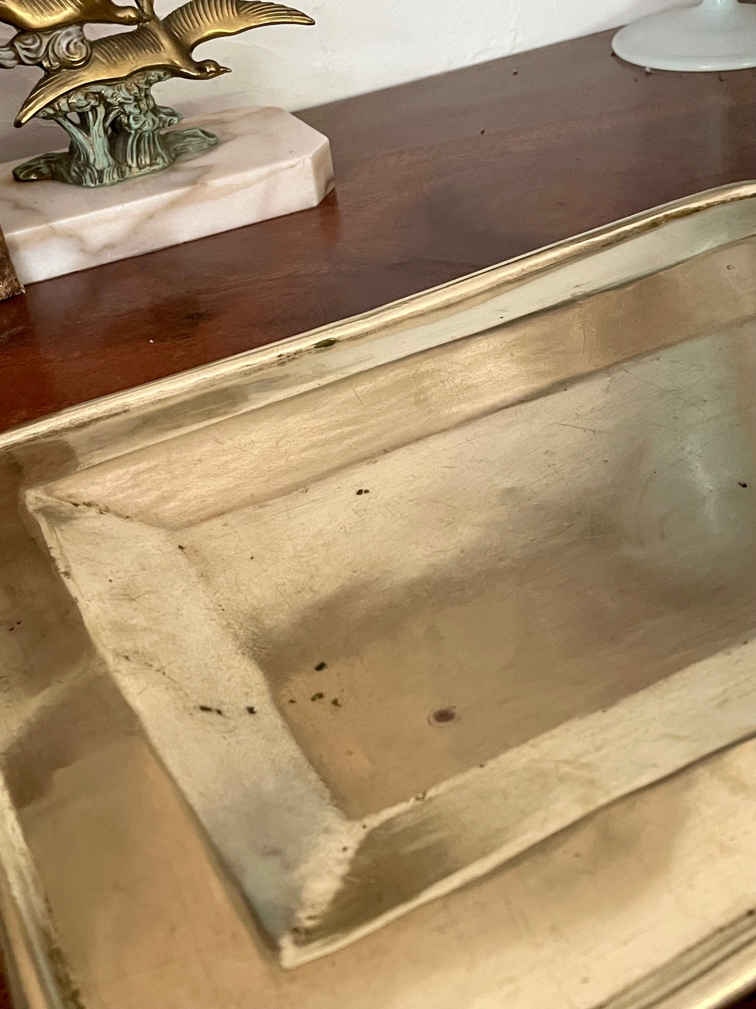 Solid brass tray