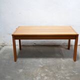 Vintage elm dining table by Maison Regain