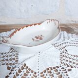 Old Sarreguemines ravier small oval dish