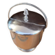 Vintage stainless steel ice bucket from the 70s