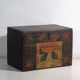 Coffre ancien peint en bois de pin – Chine, vers 1900