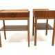 Set de 2 tables de chevets scandinave en teck, Suède, 1960