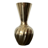 Indian brass swirl vase