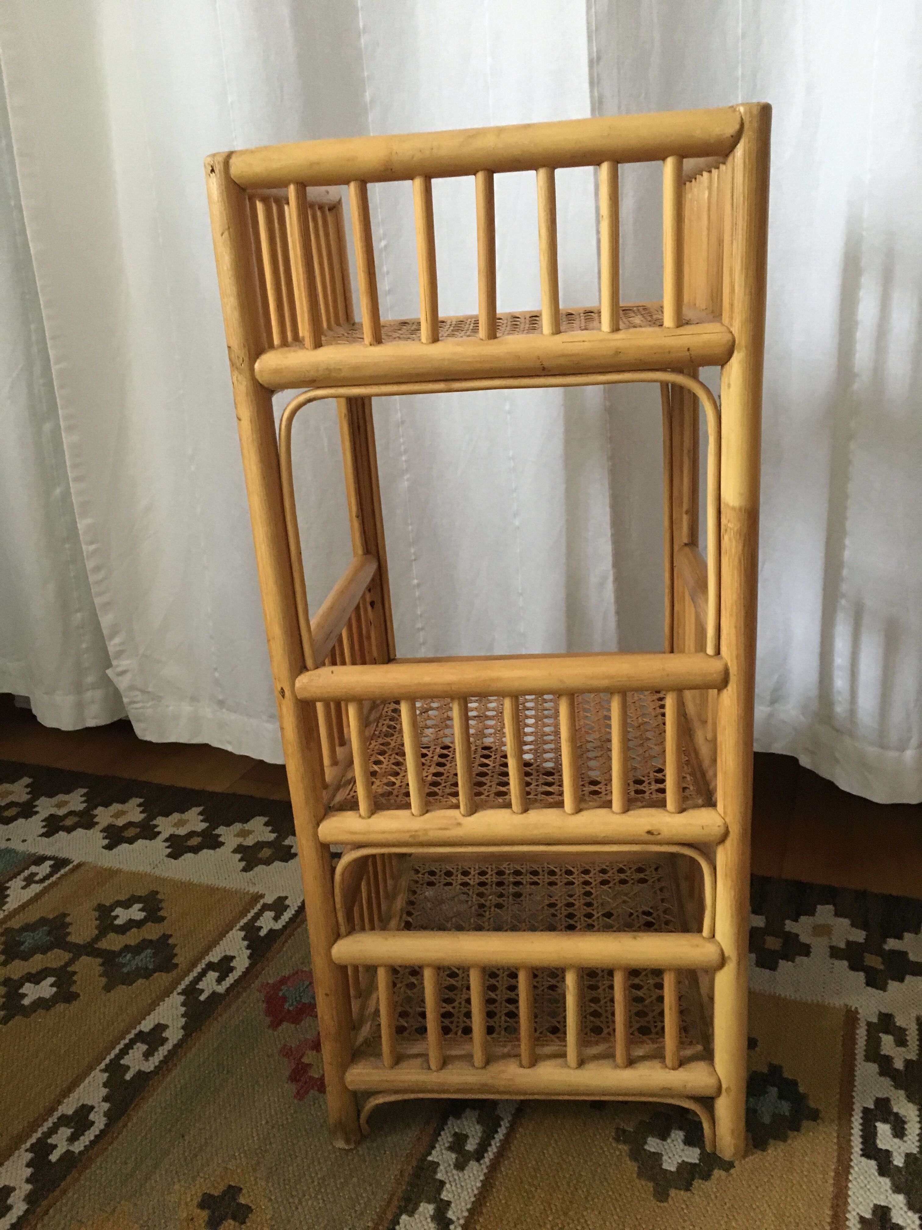 Rattan 3 shelf trays cannes