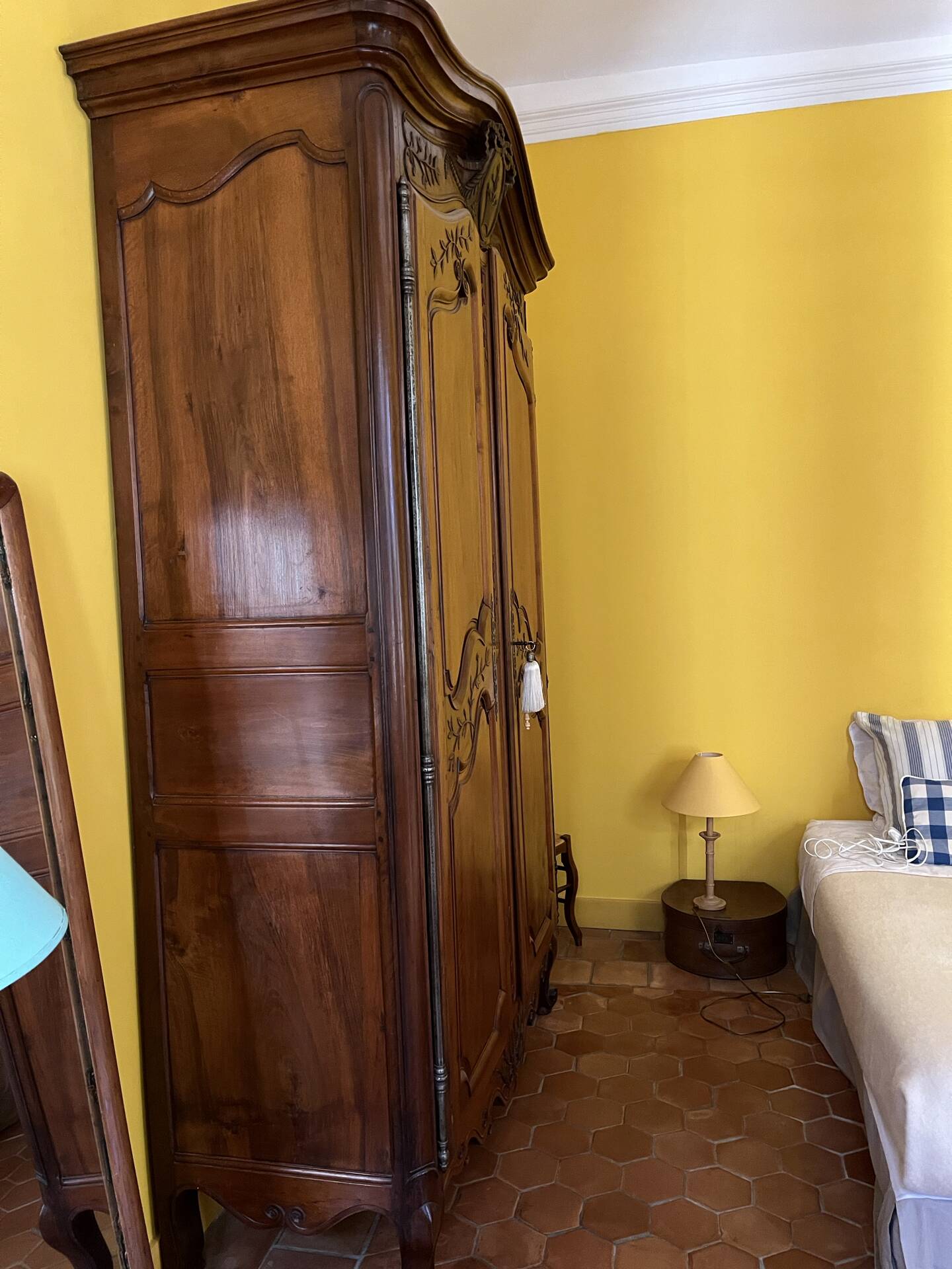 Wedding wardrobe, Provençal in solid walnut