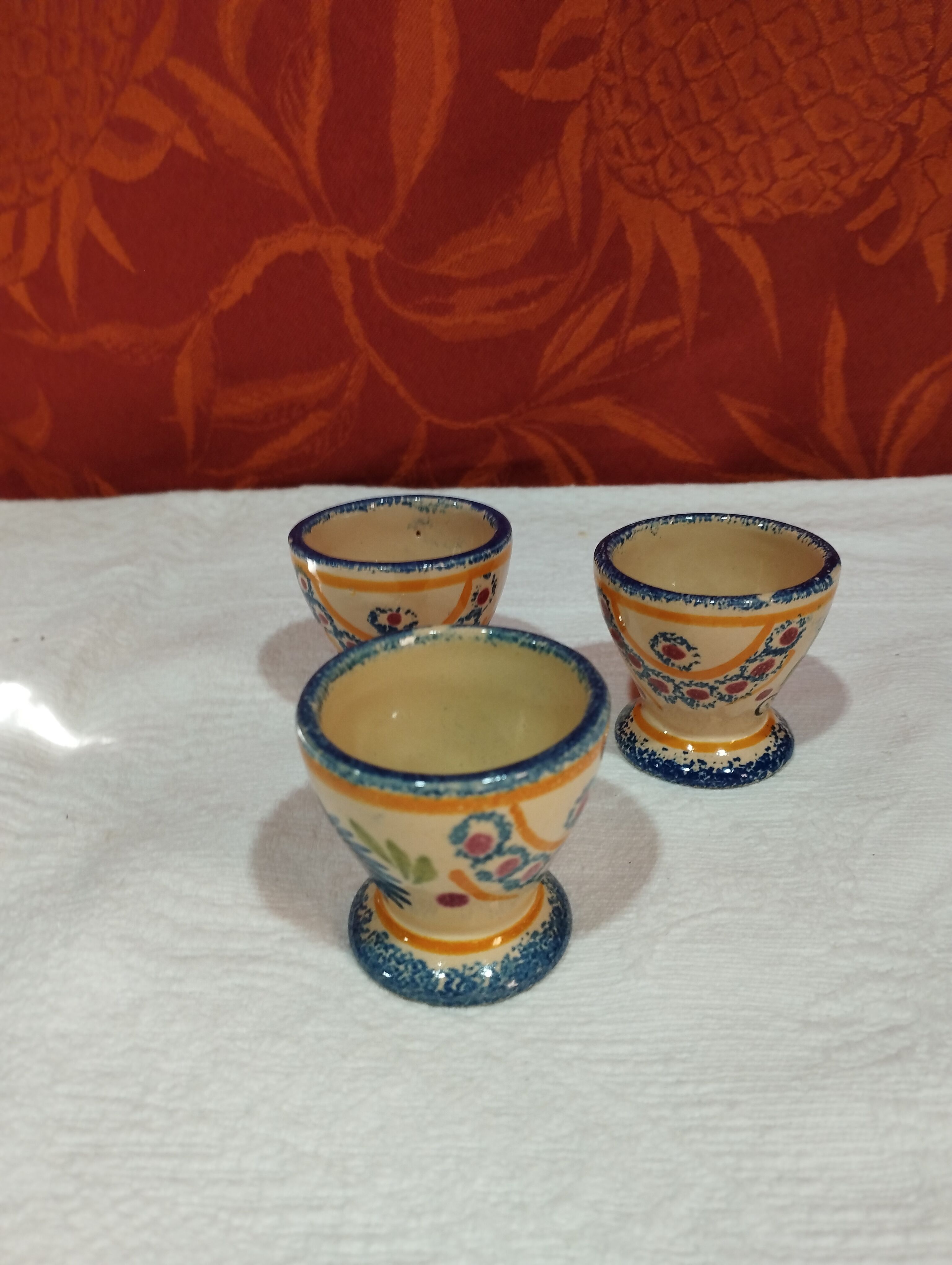 lot of 3 old earthenware shells from Quimper - Henriot