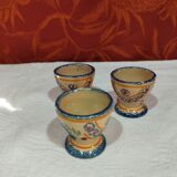 lot of 3 old earthenware shells from Quimper - Henriot
