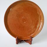 Plat rond en grès vernissé, 1970