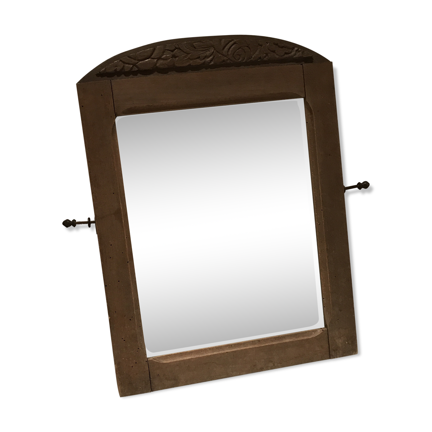 Miroir en bois art déco 30 x 41 cm