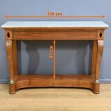 Console en Ronce de Noyer, époque Restauration – Début XIXe