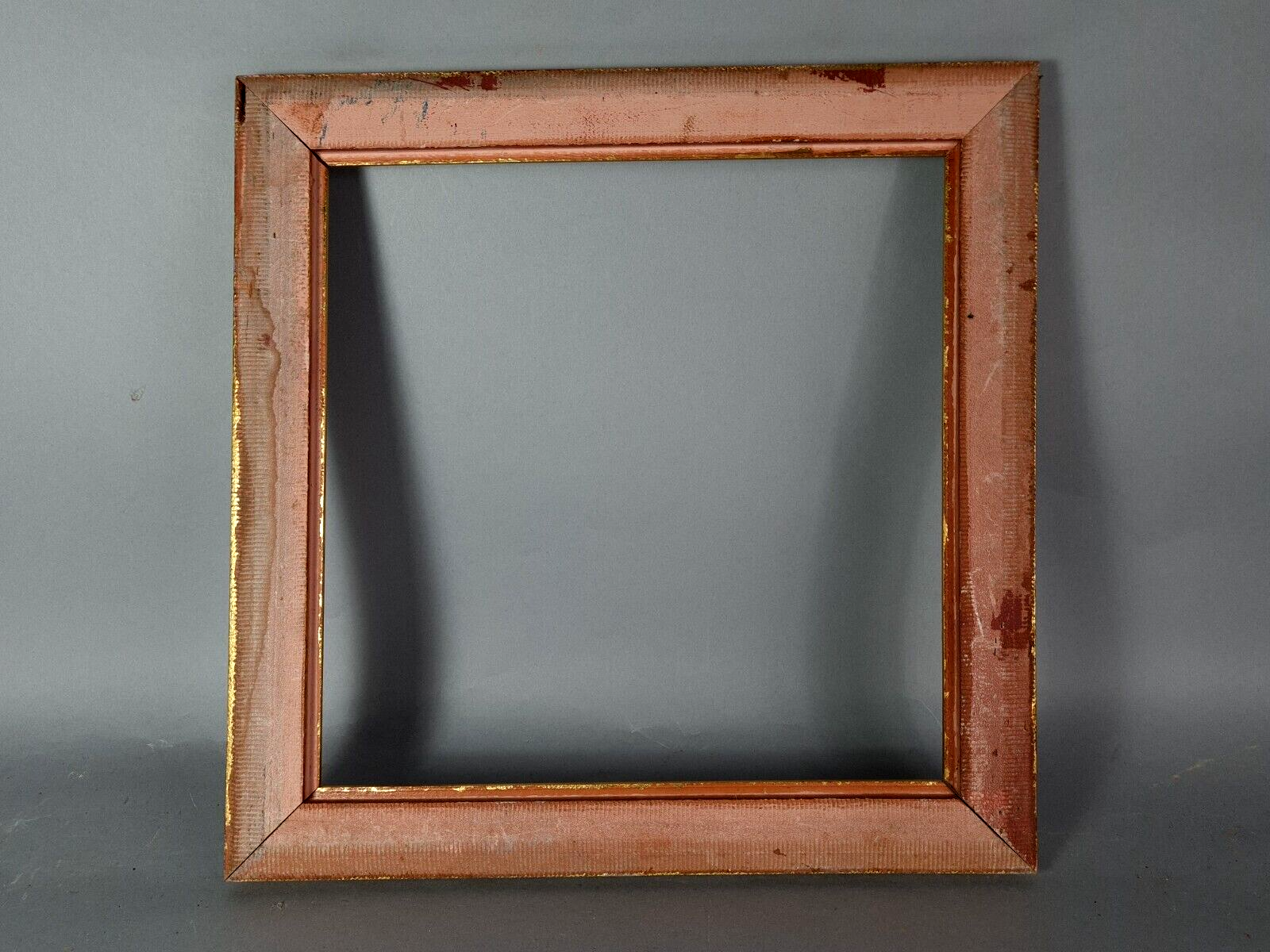 Square frame wood gilded stucco gold leaf for painting 34x34 cm SB