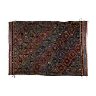 Anatolian handmade kilim rug 285 cm x 196 cm