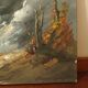 Landscape canvas painting