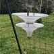 Art Deco chandelier in bronze and silvered brass double sink in opalescent glass