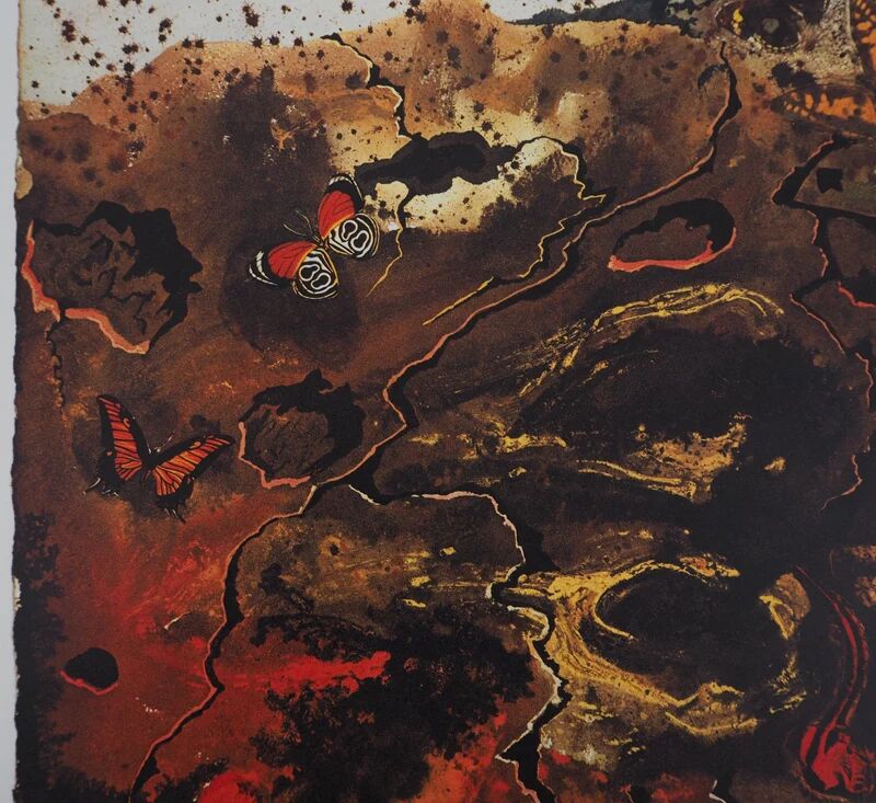 Salvador Dali: Auvergne, SNCF (Suite Papillon small model), signed original lithograph