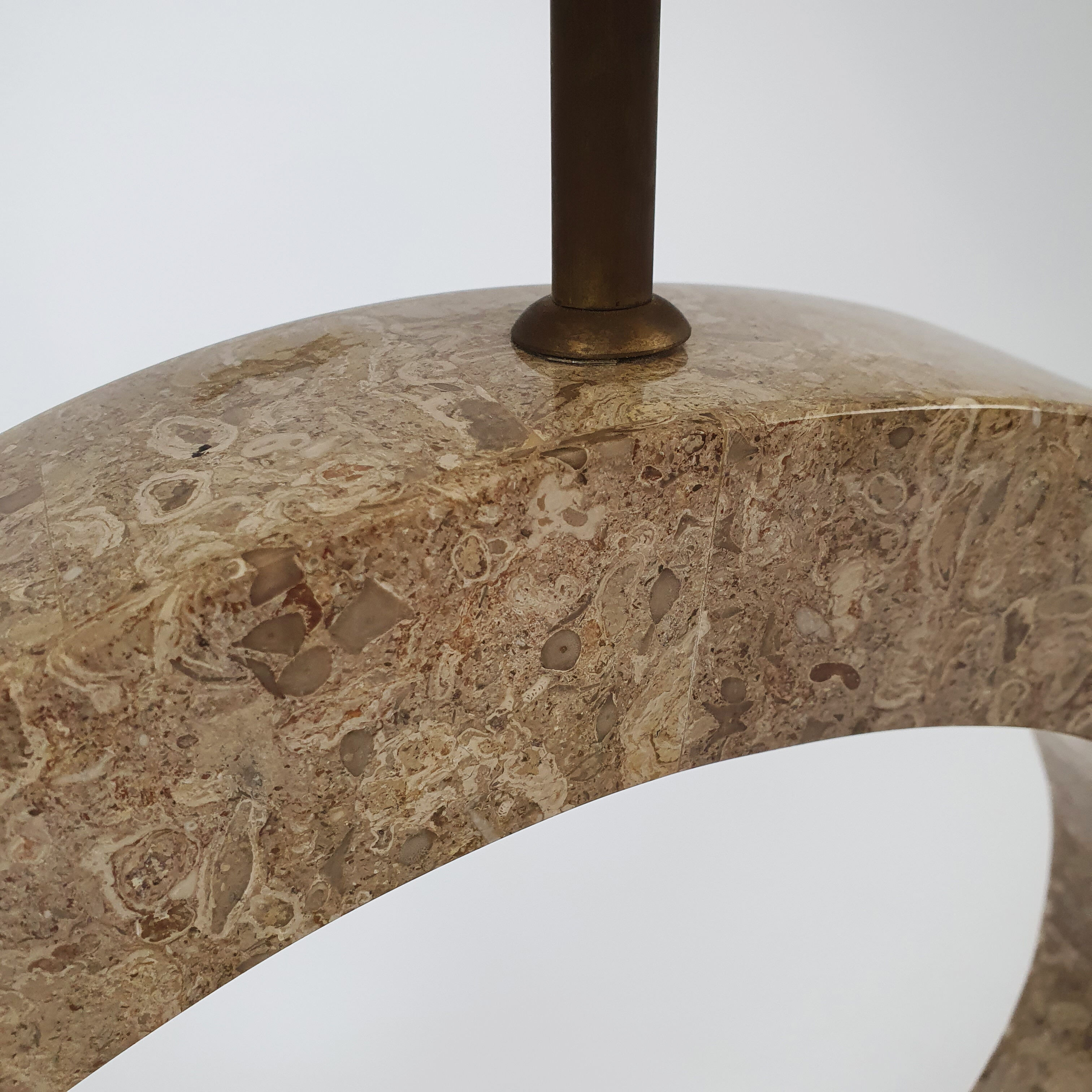 Marble Look Resin Lamp, 1970s