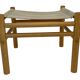 Vintage Safari Ottoman Footstool 70s design