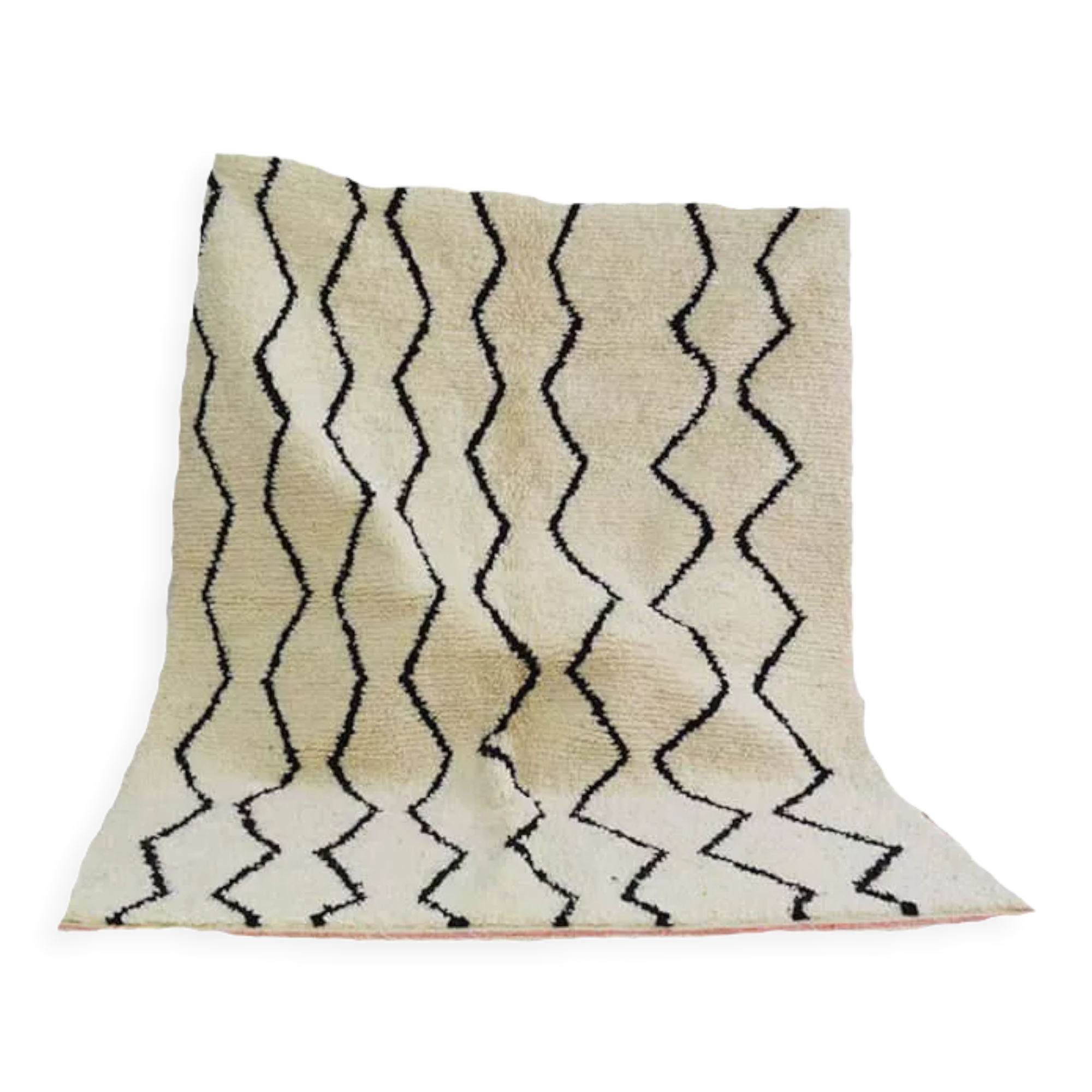 Handmade moroccan berber rug 190 x 158 cm